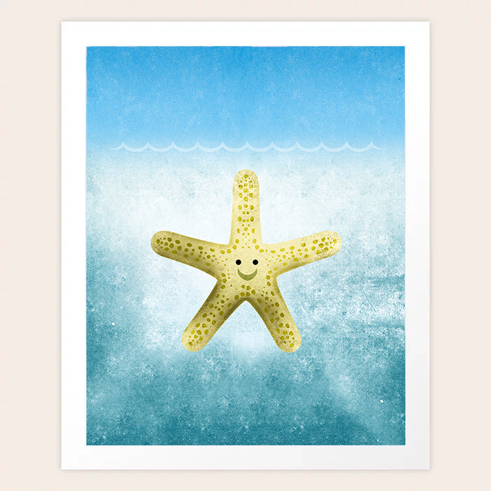 Starfish Under the Sea Art Print