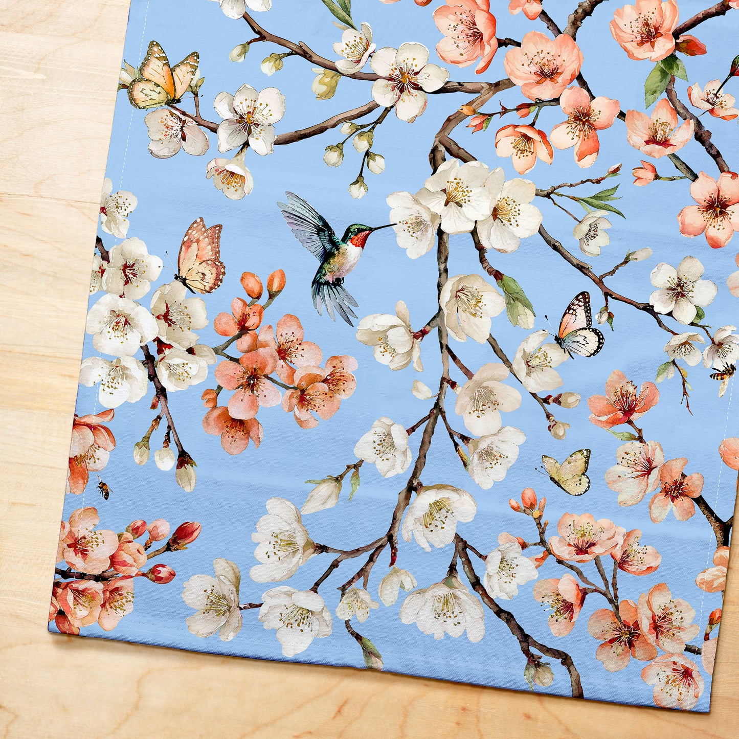 Cherry Blossom Tea Towel