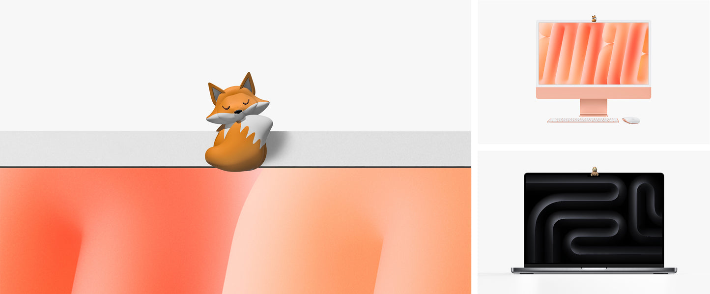 Fox iMac Desktop Camera Cover
