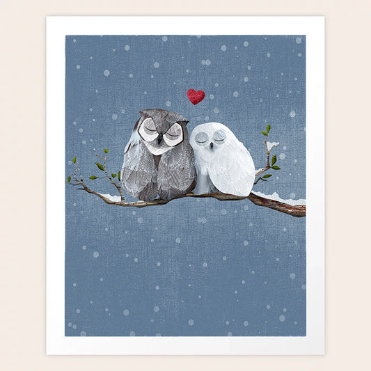 Love Owls Art Print