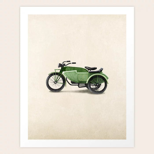 Motorcycle Classic Vehicle Art Print