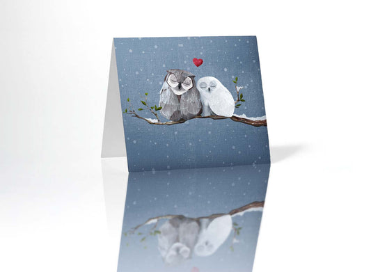 Love Owl Greeting Card