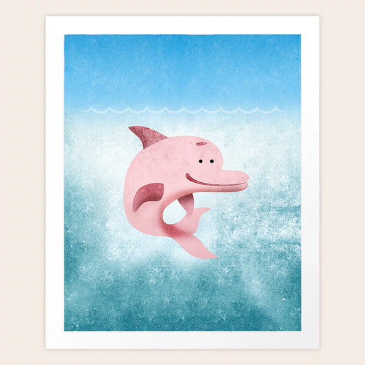 Dolphin Under the Sea Art Print