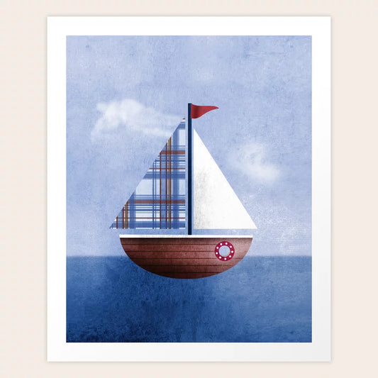 Sailboat Nautical Art Print