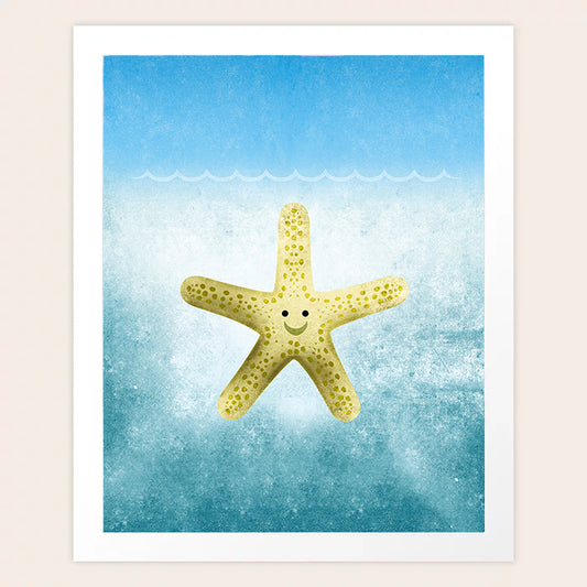 Starfish Under the Sea Art Print