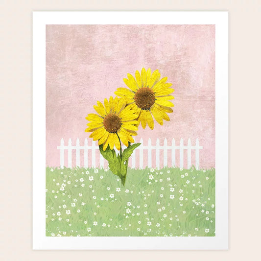 Sunflower in the Garden Art Print