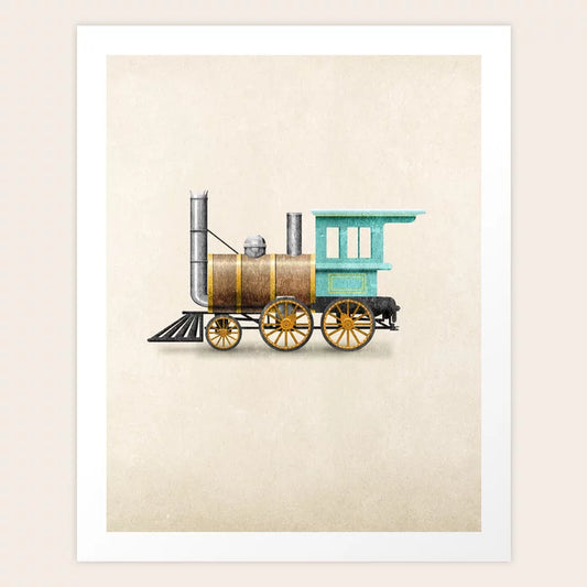Train Classic Vehicle Art Print